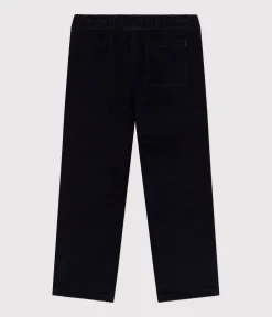 Petit Bateau Shorts, Jeans, Hosen*Kinder-Hose mit geradem Schnitt aus Fein-Cord für Jungen blau SMOKING