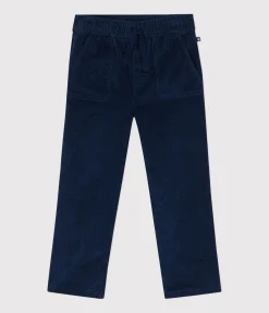 Petit Bateau Shorts, Jeans, Hosen*Kinder-Hose mit geradem Schnitt aus Fein-Cord für Jungen CREPUSCULE