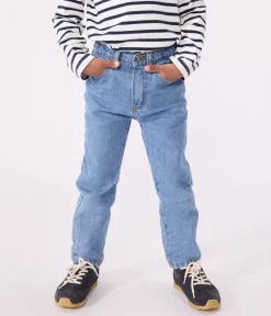 Petit Bateau Shorts, Jeans, Hosen*Kinder-Hose mit geradem Schnitt aus Denim für Jungen ULTRA BLEACH