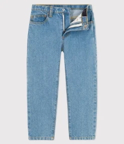 Petit Bateau Shorts, Jeans, Hosen*Kinder-Hose mit geradem Schnitt aus Denim für Jungen ULTRA BLEACH