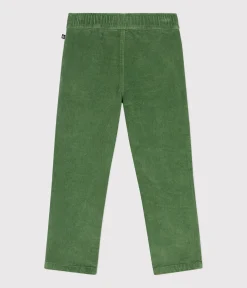 Petit Bateau Shorts, Jeans, Hosen*Kinder-Hose mit geradem Schnitt aus Fein-Cord für Jungen grün PALMERAIE
