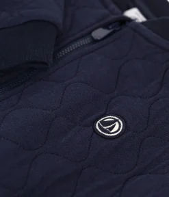 Petit Bateau Sweatshirts, Pullover, Cardigans*Kinder-Jacke aus Doppeljersey für Jungen blau SMOKING