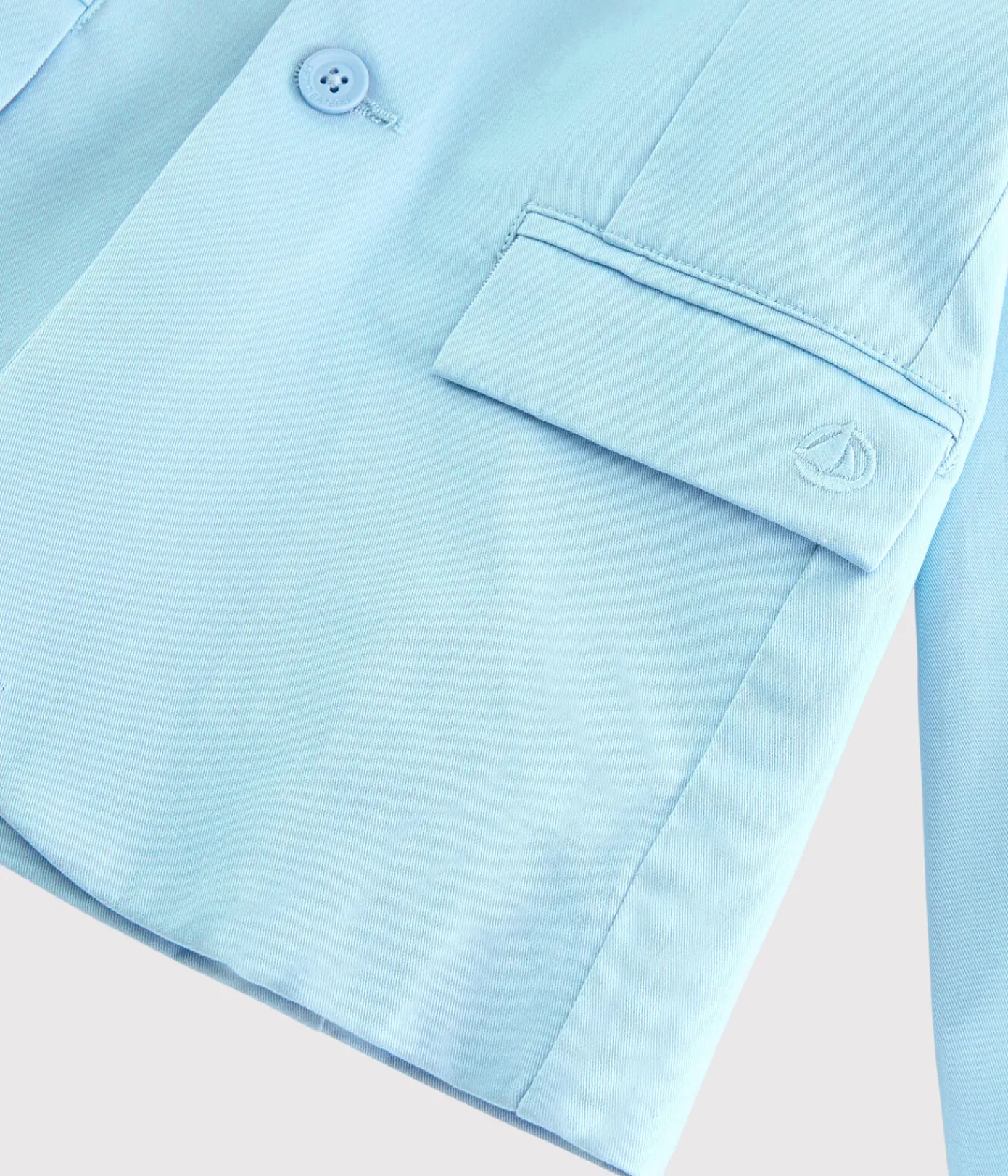 Petit Bateau Mäntel, Jacken, Regenjacken|Mäntel, Jacken, Regenjacken*Kinderjacke aus Sergestoff für Jungen blau JASMIN