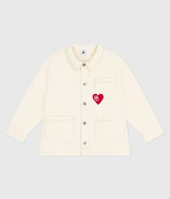Petit Bateau Mäntel, Jacken, Regenjacken*Kinder-Jeansjacke einfarbig naturfarben MILK