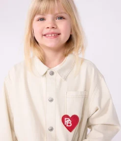 Petit Bateau Mäntel, Jacken, Regenjacken*Kinder-Jeansjacke einfarbig naturfarben MILK