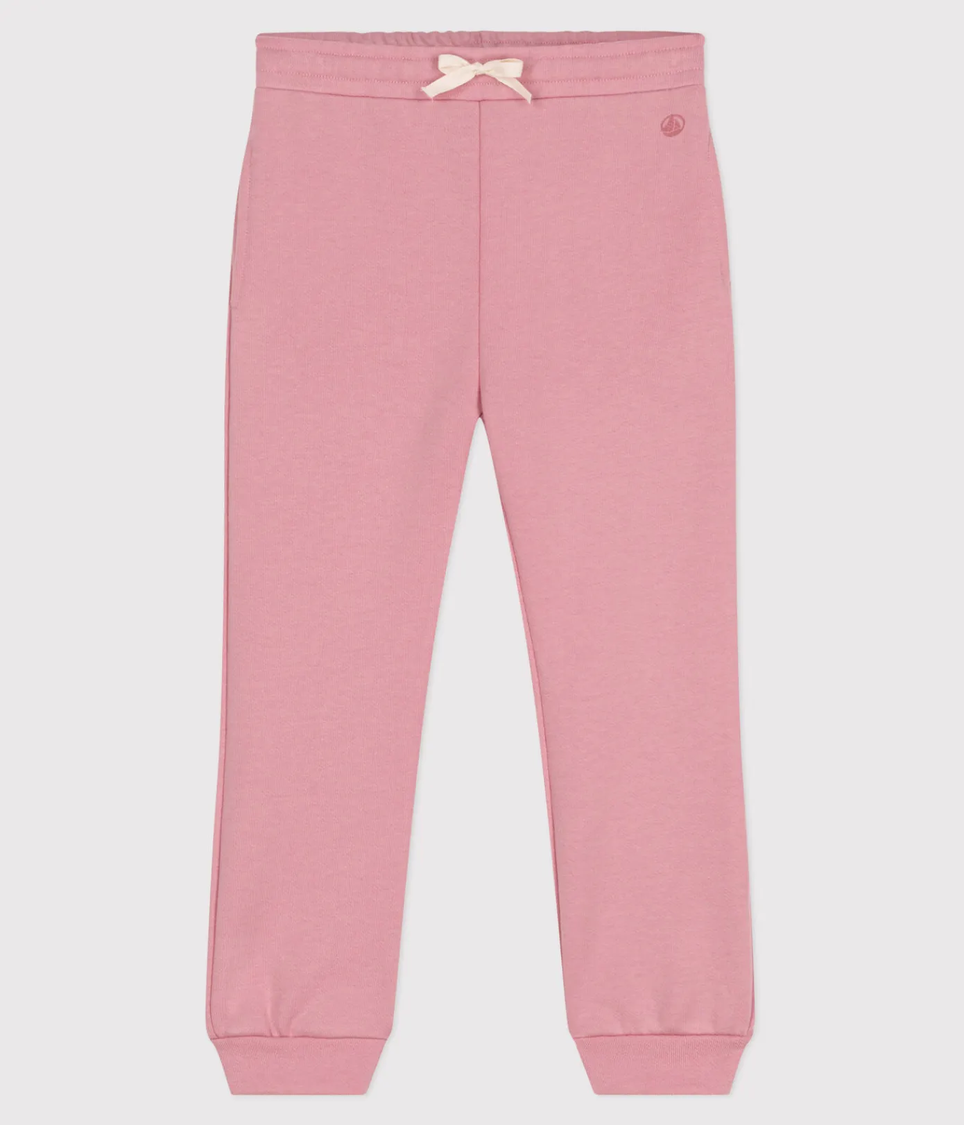Petit Bateau Shorts, Hosen, Leggings*Kinder-Jogginghose aus einfarbiger Baumwolle rosa CHARME