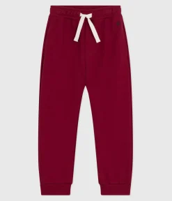 Petit Bateau Shorts, Jeans, Hosen*Kinder-Jogginghose aus einfarbiger Baumwolle AMARANTE