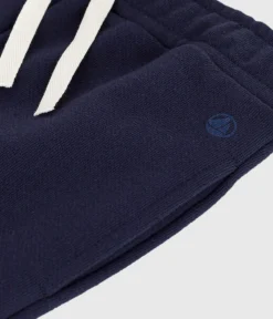 Petit Bateau Shorts, Hosen, Leggings*Kinder-Jogginghose aus Molton für Mädchen blau SMOKING