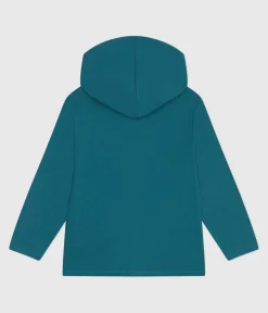 Petit Bateau Sweatshirts, Pullover, Cardigans*Kinder-Kapuzensweatshirt mit Reißverschluss aus einfarbiger Baumwolle grün DRAGONFLY