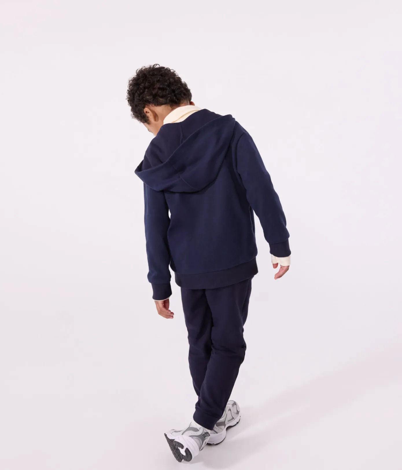 Petit Bateau Sweatshirts, Pullover, Cardigans*Kinder-Kapuzensweatshirt mit Reißverschluss aus einfarbiger Baumwolle blau SMOKING