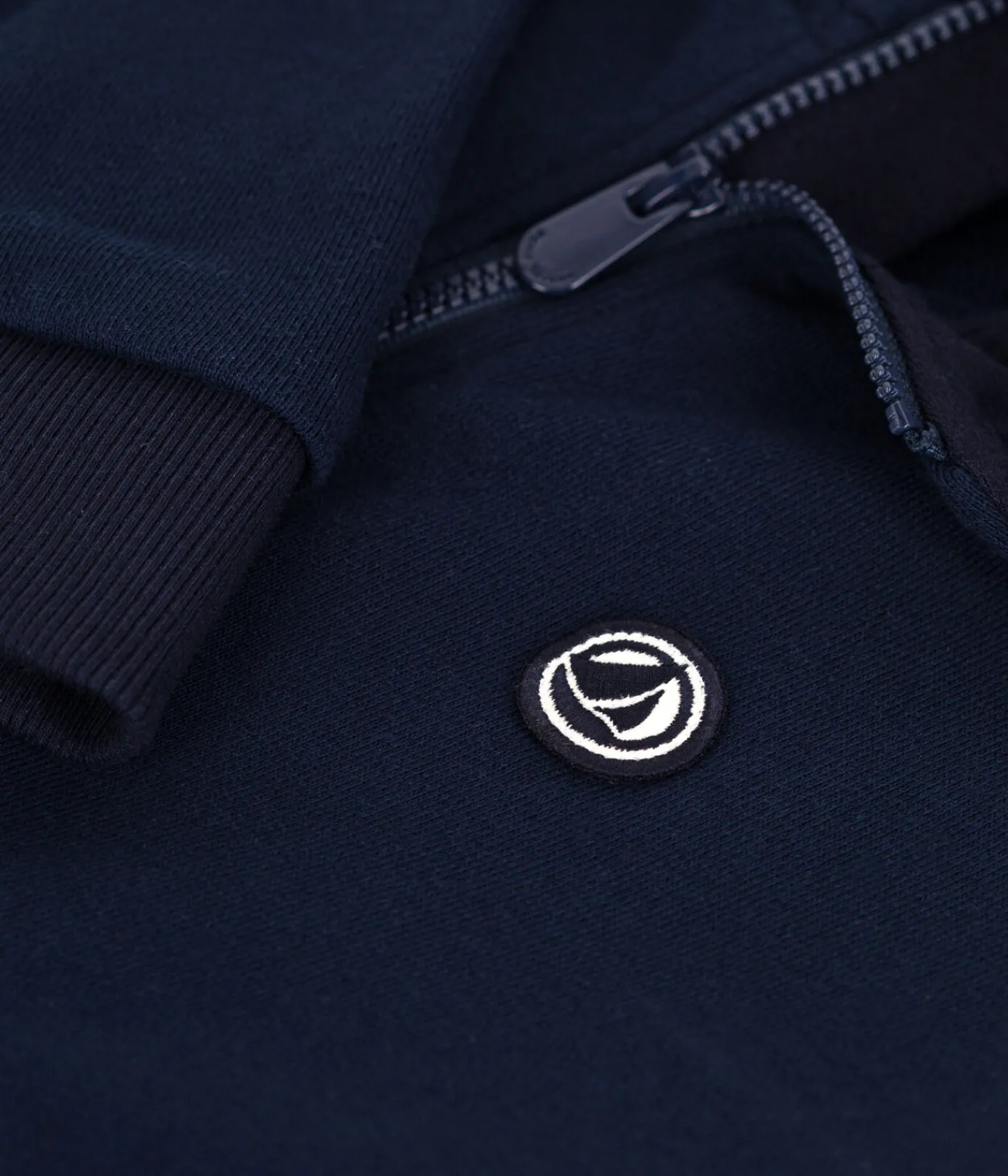 Petit Bateau Sweatshirts, Pullover, Cardigans*Kinder-Kapuzensweatshirt mit Reißverschluss aus einfarbiger Baumwolle blau SMOKING