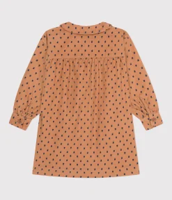 Petit Bateau Kleider, Röcke*Kinderkleid mit Blumenmotiv aus Cord für Mädchen SIENNA/ MULTICO