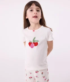 Petit Bateau Schlafanzüge, Nachthemden*Kinder-Kurzpyjama aus Baumwolle mit Frucht-Motiv weiss MARSHMALLOW/weiss MULTICO