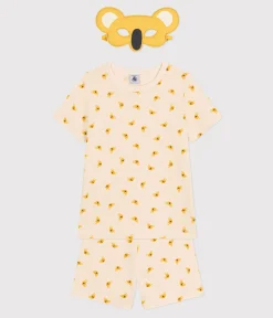 Petit Bateau Schlafanzüge, Pyjamas|Schlafanzüge, Nachthemden*Kinder-Kurzpyjama aus Baumwolle im Koala-Verkleidungs-Look weiss AVALANCHE/ MULTICO