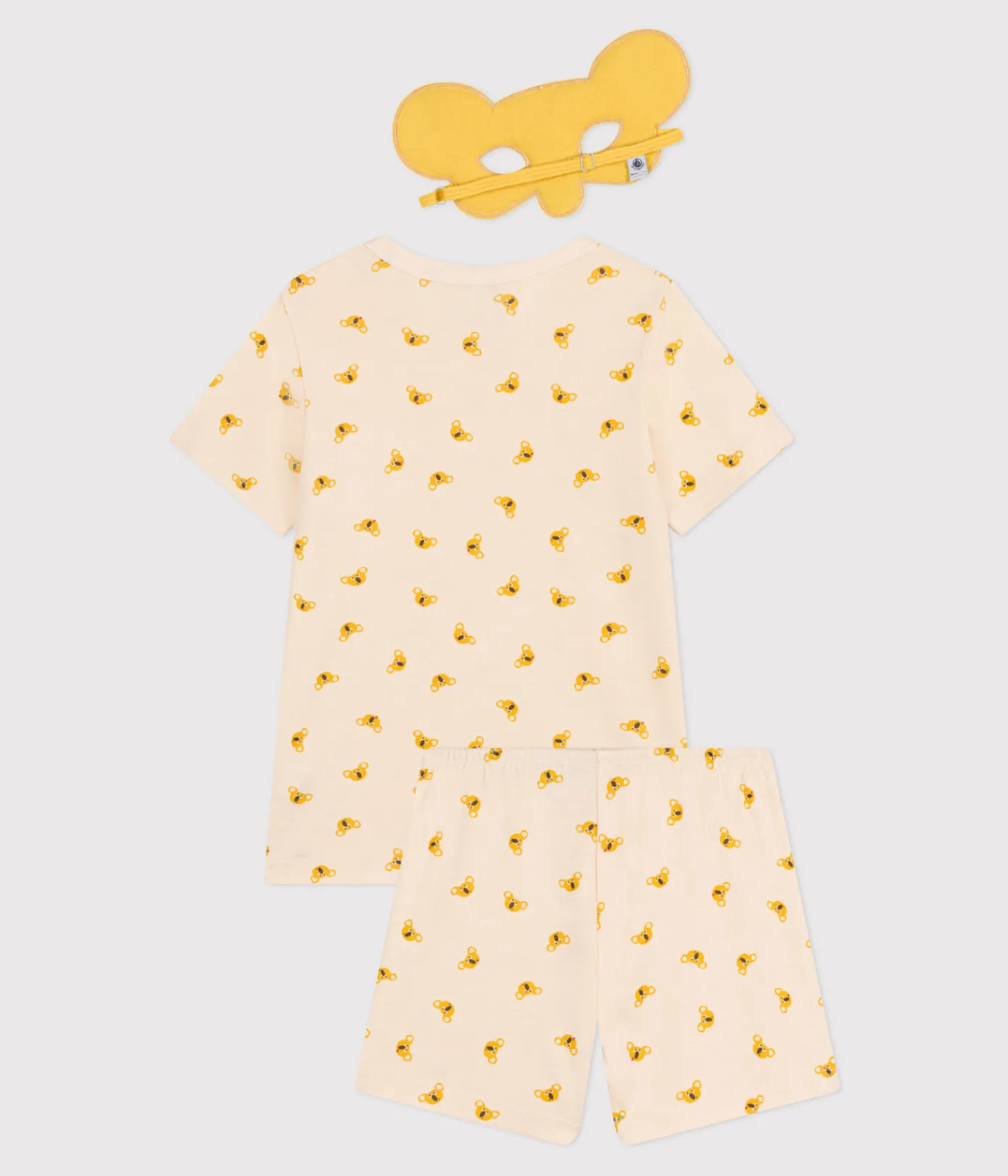 Petit Bateau Schlafanzüge, Pyjamas|Schlafanzüge, Nachthemden*Kinder-Kurzpyjama aus Baumwolle im Koala-Verkleidungs-Look weiss AVALANCHE/ MULTICO