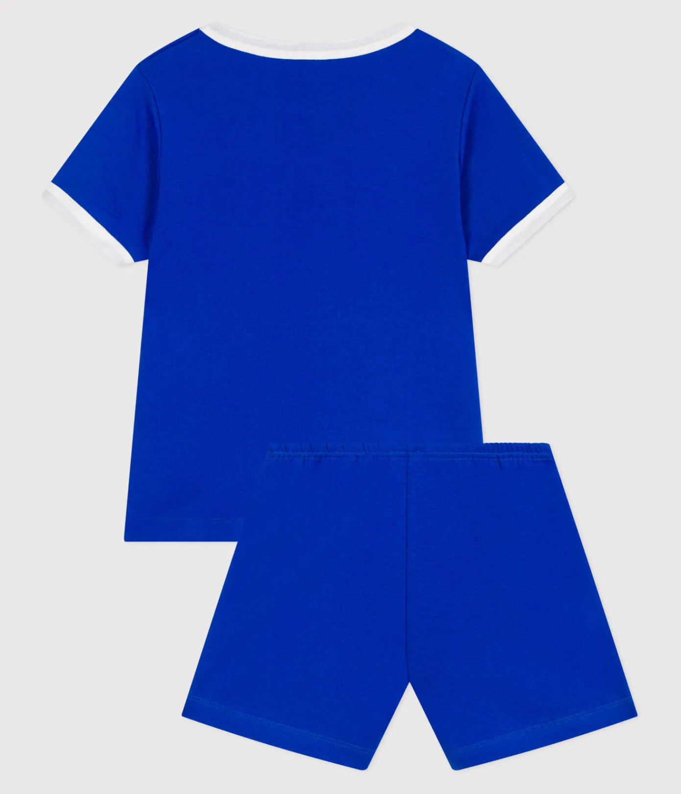 Petit Bateau Schlafanzüge, Pyjamas*Kinder-Kurzpyjama aus Baumwolle blau PERSE