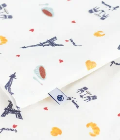 Petit Bateau Schlafanzüge, Pyjamas|Schlafanzüge, Nachthemden*Kinder-Kurzpyjama aus Baumwolle mit Paris-Motiven weiss MARSHMALLOW/weiss MULTICO