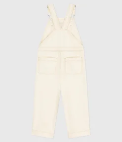 Petit Bateau Shorts, Hosen, Leggings*Kinder-Latzhose aus einfarbigem Denim naturfarben MILK