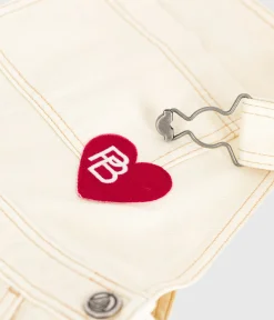 Petit Bateau Shorts, Hosen, Leggings*Kinder-Latzhose aus einfarbigem Denim naturfarben MILK