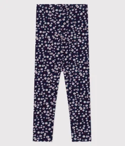 Petit Bateau Shorts, Hosen, Leggings*Kinder-Leggings aus einfarbiger Baumwolle mit Muster blau SOIR/ MULTICO