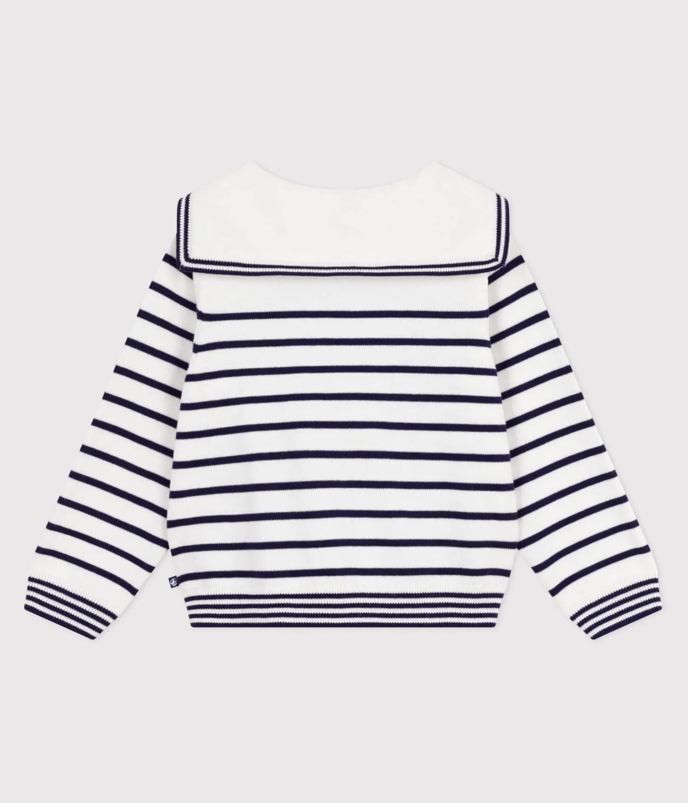 Petit Bateau Sweatshirts, Pullover, Cardigans*Kinder-Matrosenpullover aus Baumwolle mit Streifen blau MARSHMALLOW/ SOIR