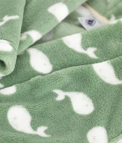 Petit Bateau Heim- Und Badetextilien|Heim- Und Badetextilien*Kinder-Morgenmantel aus Fleece mit Muster SAULE/ MARSHMALLOW