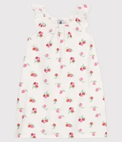 Petit Bateau Schlafanzüge, Nachthemden*Kinder-Nachthemd aus Baumwolle mit Fruchtmotiven weiss MARSHMALLOW/weiss MULTICO