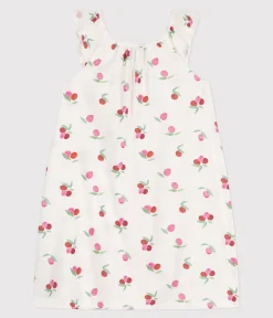 Petit Bateau Schlafanzüge, Nachthemden*Kinder-Nachthemd aus Baumwolle mit Fruchtmotiven weiss MARSHMALLOW/weiss MULTICO