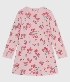 Petit Bateau Schlafanzüge, Nachthemden*Kinder-Nachthemd aus Baumwolle mit Blumenmotiv rosa JOLI/weiss MULTICO