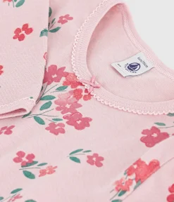 Petit Bateau Schlafanzüge, Nachthemden*Kinder-Nachthemd aus Baumwolle mit Blumenmotiv rosa JOLI/weiss MULTICO
