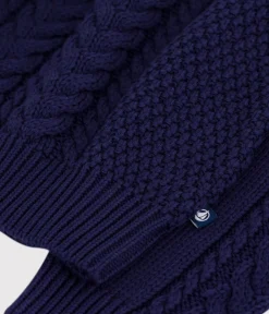 Petit Bateau Sweatshirts, Pullover, Cardigans*Kinder-Pullover mit Stehkragen aus einfarbiger Baumwolle SOIR