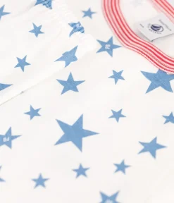 Petit Bateau Schlafanzüge, Pyjamas*Kinder-Pyjama aus Baumwolle mit Sternmotiv weiss MARSHMALLOW/blau ALASKA