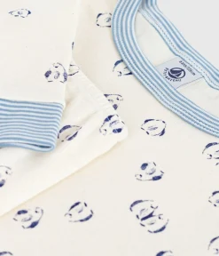 Petit Bateau Schlafanzüge, Pyjamas|Schlafanzüge, Nachthemden*Kinder-Pyjama aus Baumwolle mit eng anliegenden Beinen und Muster blau MILK/ SOIR