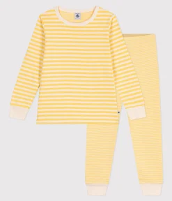 Petit Bateau Schlafanzüge, Pyjamas|Schlafanzüge, Nachthemden*Kinder-Pyjama aus Doppeljersey mit Streifen ORGE/ AVALANCHE