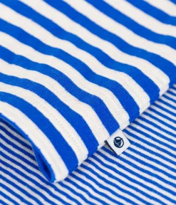 Petit Bateau Schlafanzüge, Pyjamas|Schlafanzüge, Nachthemden*Kinder-Pyjama aus Doppeljersey mit Streifen PERSE/ AVALANCHE