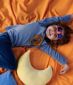 Petit Bateau Schlafanzüge, Pyjamas|Schlafanzüge, Nachthemden*Kinder-Pyjama aus einfarbigem Nicki INCOGNITO/ BEACH