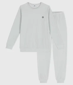 Petit Bateau Herren|Schlafanzüge, Pyjamas*Kinder-Pyjama aus einfarbigem Nicki CO2