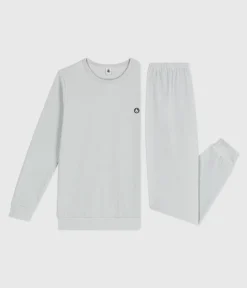 Petit Bateau Herren|Schlafanzüge, Pyjamas*Kinder-Pyjama aus einfarbigem Nicki CO2