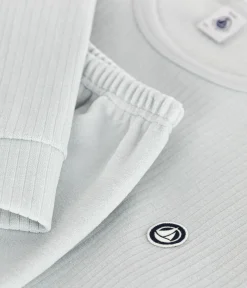 Petit Bateau Herren|Schlafanzüge, Pyjamas*Kinder-Pyjama aus einfarbigem Nicki CO2