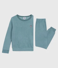 Petit Bateau Schlafanzüge, Pyjamas|Schlafanzüge, Nachthemden*Kinder-Pyjama aus einfarbigem Baumwoll-Frottee GOBELIN