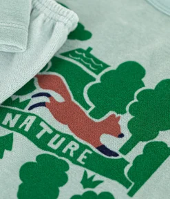 Petit Bateau Schlafanzüge, Pyjamas|Schlafanzüge, Nachthemden*Kinder-Pyjama aus einfarbigem Nicki grün PAUL