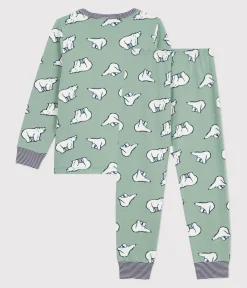 Petit Bateau Schlafanzüge, Pyjamas*Kinder-Pyjama aus Molton mit Bärmotiv SAULE/ MULTICO
