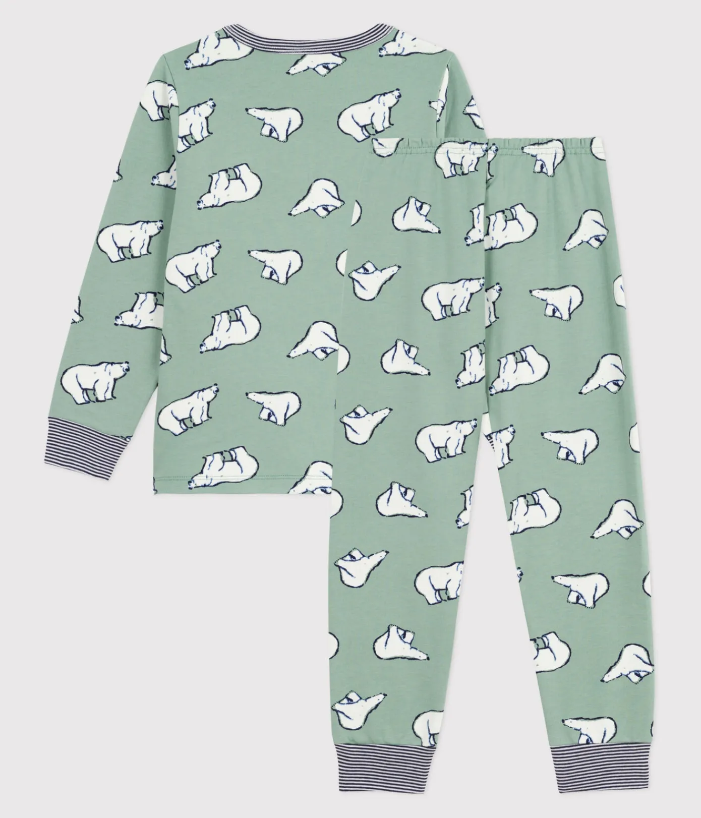 Petit Bateau Schlafanzüge, Pyjamas*Kinder-Pyjama aus Molton mit Bärmotiv SAULE/ MULTICO