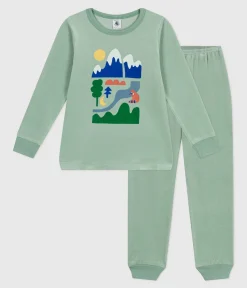 Petit Bateau Schlafanzüge, Pyjamas*Kinder-Pyjama aus Nicki SAULE