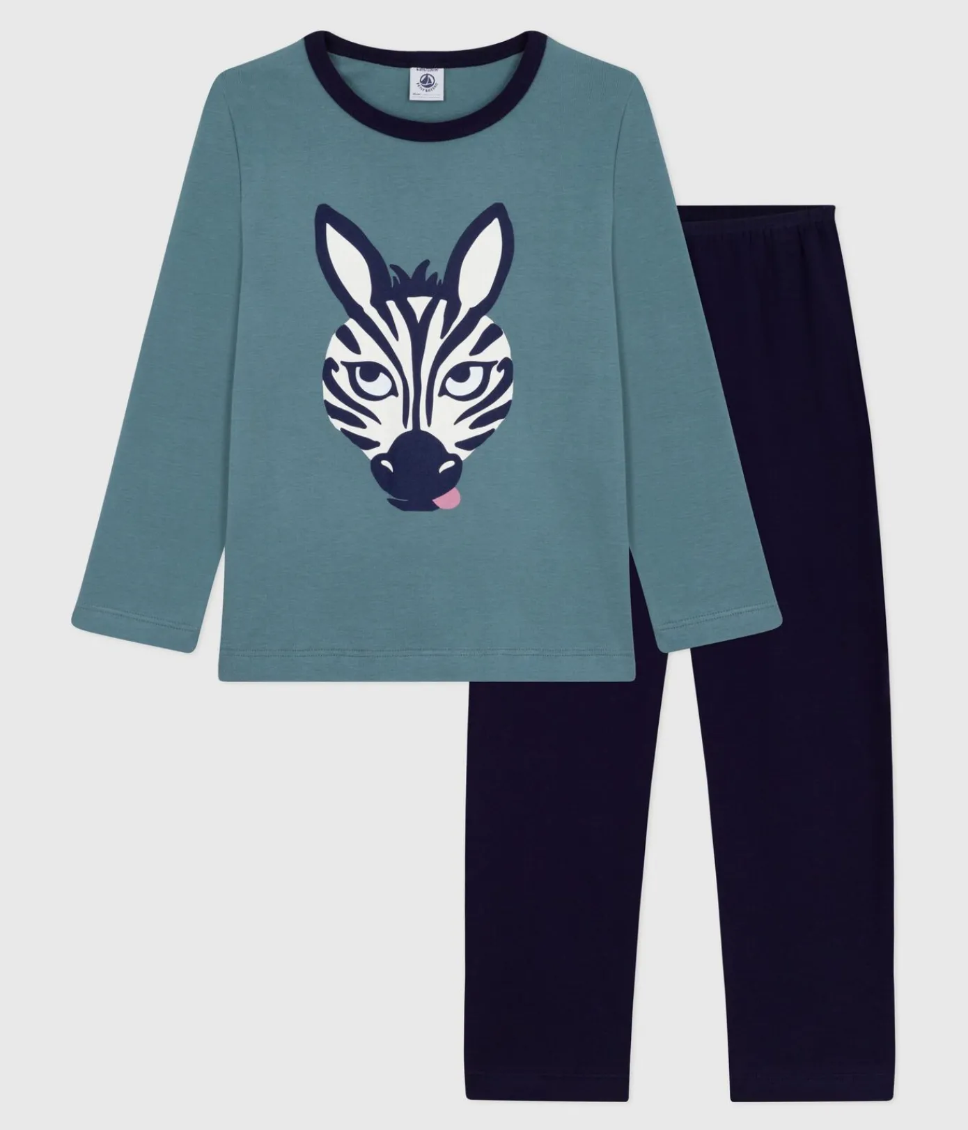 Petit Bateau Schlafanzüge, Pyjamas*Kinder-Pyjama aus Nicki SOIR/ GOBELIN