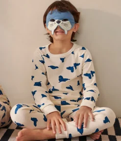 Petit Bateau Schlafanzüge, Pyjamas|Schlafanzüge, Nachthemden*Kinder-Pyjama zum Verkleiden aus Baumwolle mit Walross-Motiv weiss AVALANCHE/ MULTICO