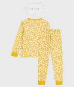 Petit Bateau Schlafanzüge, Pyjamas|Schlafanzüge, Nachthemden*Kinder-Pyjama zum Verkleiden aus Baumwolle mit Leoparden-Motiv weiss MARSHMALLOW/weiss MULTICO