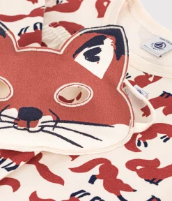 Petit Bateau Schlafanzüge, Pyjamas|Schlafanzüge, Nachthemden*Kinder-Pyjama zum Verkleiden mit Fuchsmotiv aus Baumwolle weiss AVALANCHE/ MULTICO