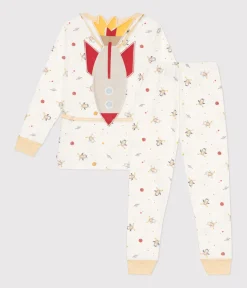 Petit Bateau Schlafanzüge, Pyjamas|Schlafanzüge, Nachthemden*Kinder-Pyjama zum Verkleiden aus Baumwolle mit Raumfahrtmotiven weiss MARSHMALLOW/weiss MULTICO