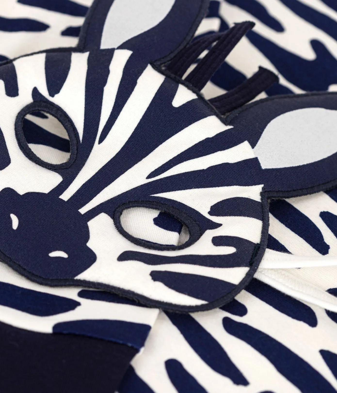 Petit Bateau Schlafanzüge, Pyjamas|Schlafanzüge, Nachthemden*Kinder-Pyjama zum Verkleiden aus Baumwolle mit Zebra-Motiv blau MILK/ SOIR
